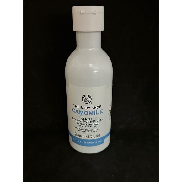 353A. The Body Shoppe Camomile Gentle Eye Makeu\-up Remover; 8.4 fl.oz